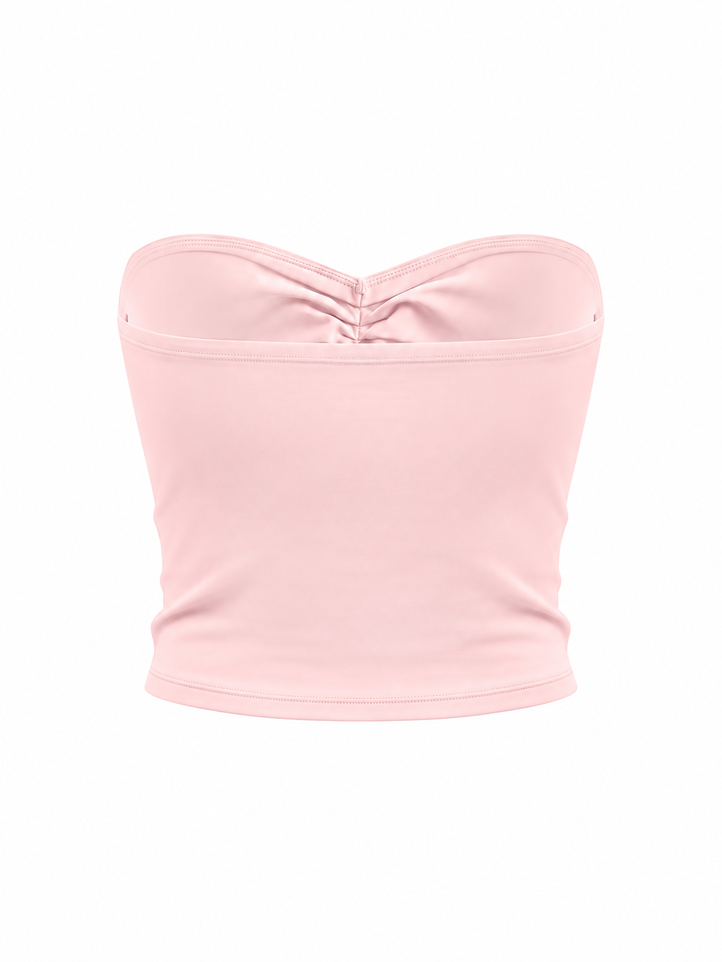 Women's Ruched Cropped Tube Top