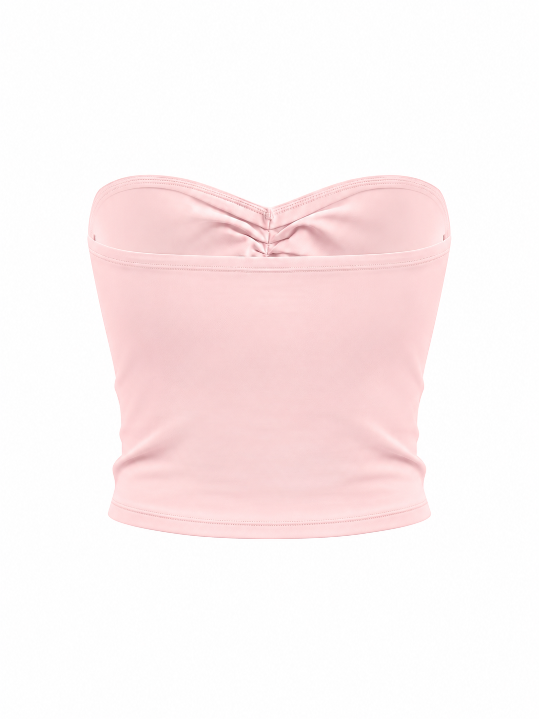 Women's Ruched Cropped Tube Top