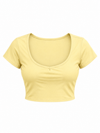 Women's Slim Cap Sleeve Crop T-Shirt