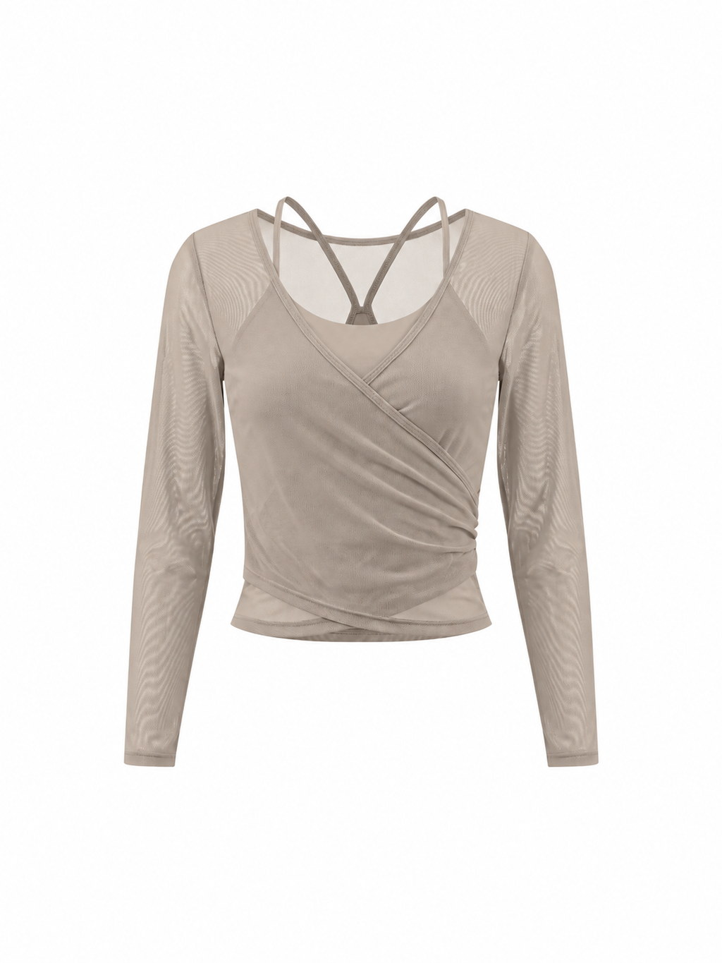 Women's 2-Piece Layered Yoga T-Shirt