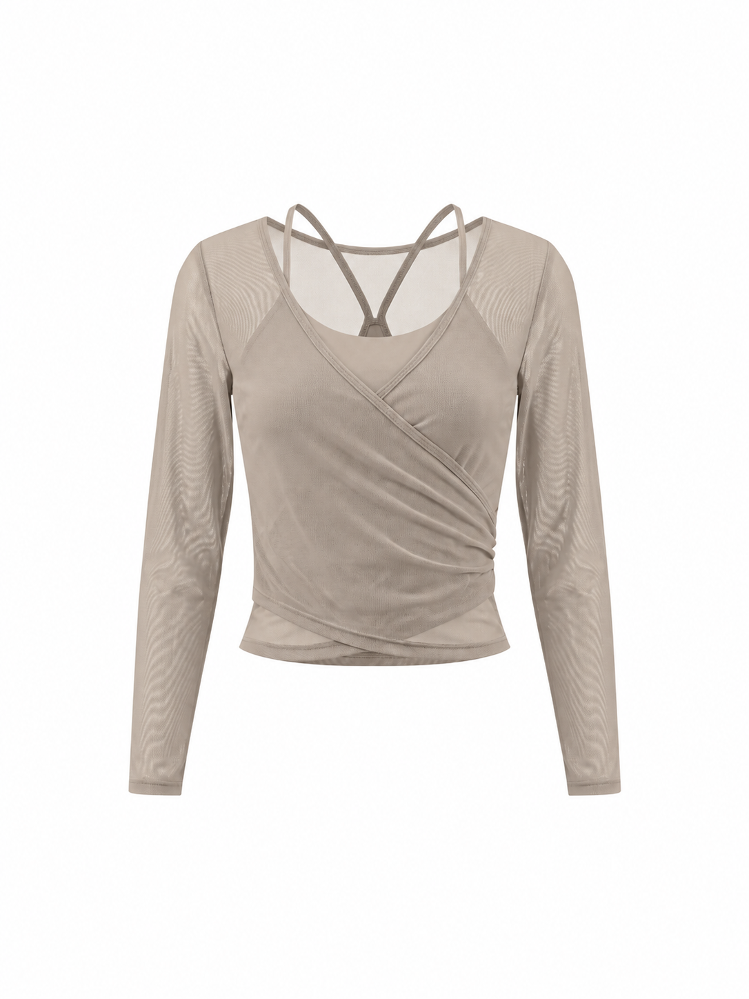 Women's 2-Piece Layered Yoga T-Shirt
