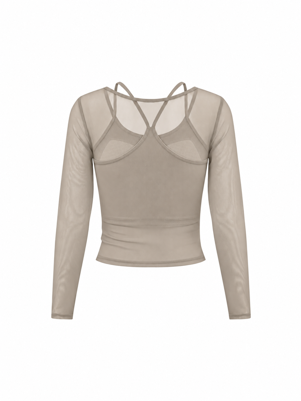 Women's 2-Piece Layered Yoga T-Shirt