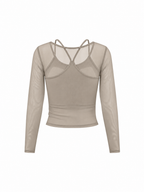 Women's 2-Piece Layered Yoga T-Shirt