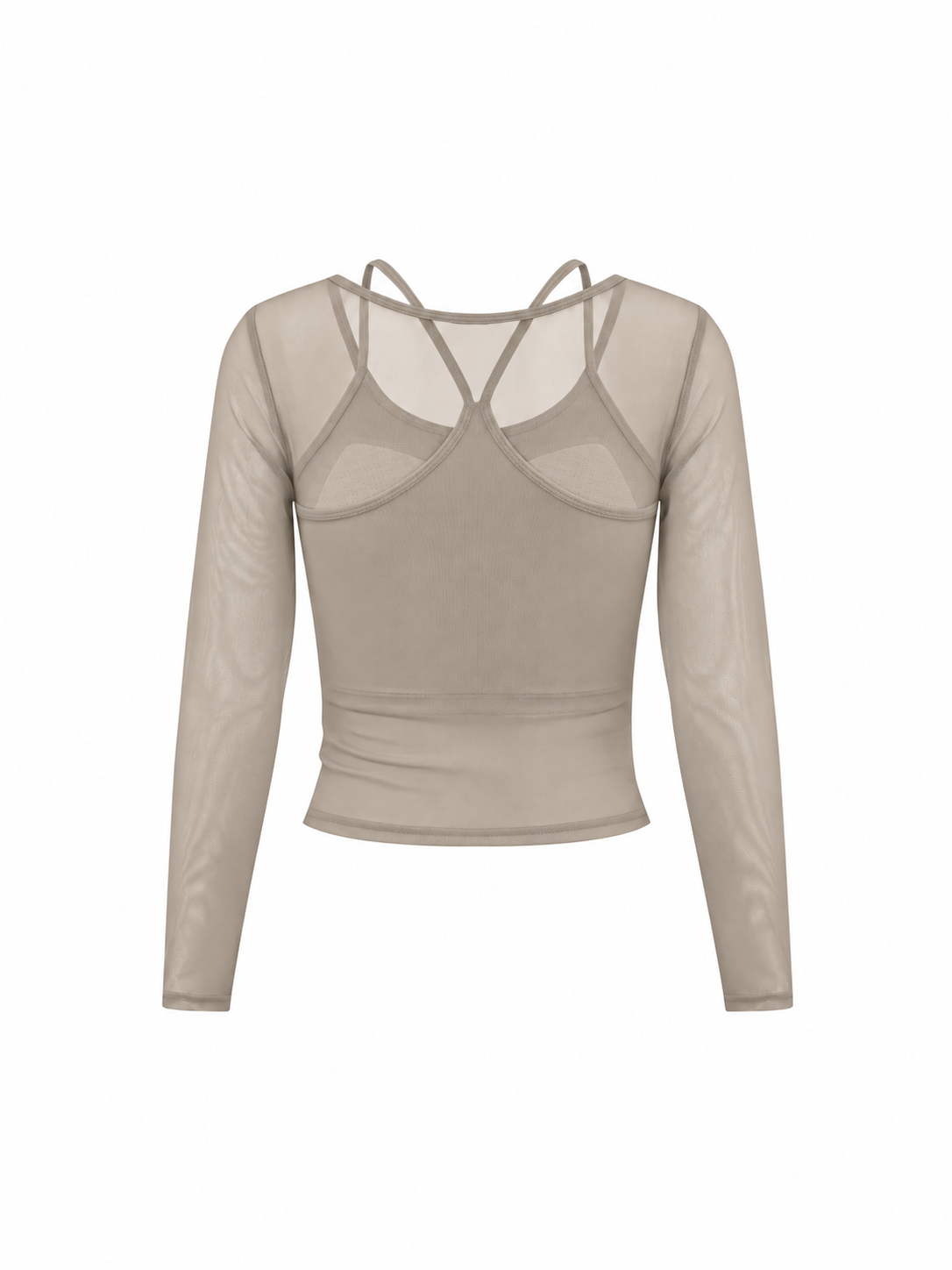 Women's 2-Piece Layered Yoga T-Shirt