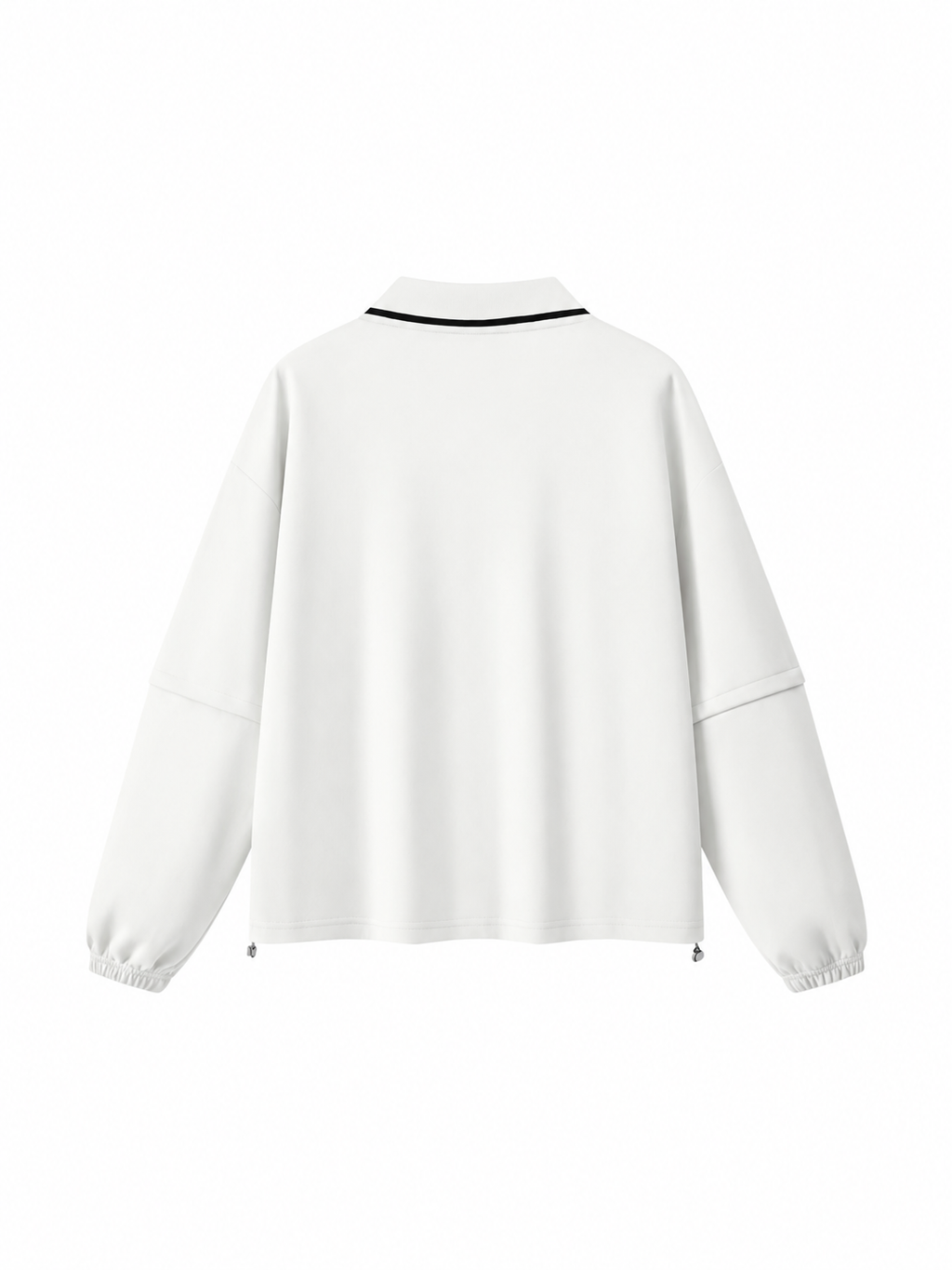 Unisex Boxy Collared Detachable Sweatshirt