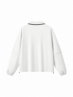 Unisex Boxy Collared Detachable Sweatshirt