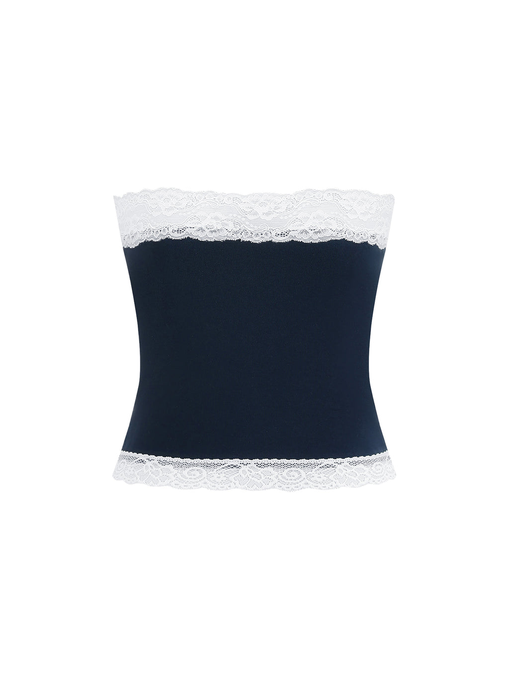 Women's Cropped Paneled Tube Top