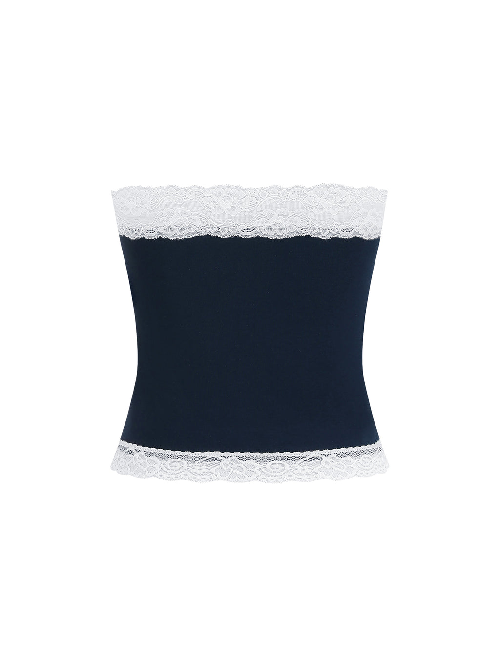 Women's Cropped Paneled Tube Top