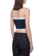 Women's Cropped Paneled Tube Top